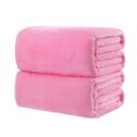Sunisery 50x70cm Home Super Warm Solid Warm Micro Plush Fleece Blanket Throw Rug Sofa Bedding Flannel throw blanket for Pets