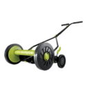 Sun Joe 14-inch Manual Reel Mower, Quad Wheel, 9-Position