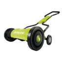 Sun Joe 18-inch Silent Manual Push Reel Mower, 5-Position, Quad-Wheel
