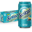 Sunkist Caffeine Free Berry Lemonade Soda Pop, 12 fl oz, 12 Pack Cans