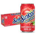 Sunkist, Caffeine Free Cherry Limeade Soda Pop, 12 fl oz, 12 Pack Cans