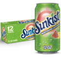 Sunkist Caffeine Free Watermelon Lemonade Soda Pop, 12 fl oz, 12 Pack Cans
