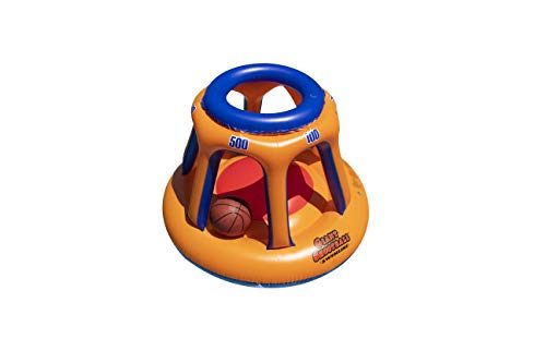 SWIMLINE ORIGINAL 90285 Giant Shootball Floating Inflatable Basketball Toy Game With Included Ball Set For Pool Lake Ocean Backyard Parties...
