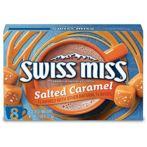 Swiss Miss Salted Caramel Flavored Hot Cocoa Mix, 1.38 oz 8 ct