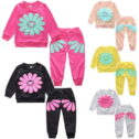 Symoid Outfit Sets for Toddler Girls Clearance Graphic Printed Cotton Long Sleeve Christmas Gifts Kids Black Fall and Winter Clothes...