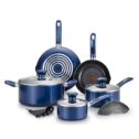 T-Fal Excite Pro Glide Nonstick Thermo Spot Dishwasher Safe Cookware Set, Blue