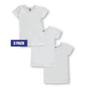 Tato Big Girls' 3-Pack T-Shirts (Sizes 6 - 16) - white, 6 - 8
