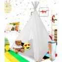 Teepee Tent for Kids | Kids Teepee | Kids Teepee Play Tent Foldable 5 Feet Tall 4 Poles | Playhouse...