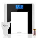Tenergy Body Weight Scale with Step-On Technology, Tempered Glass Platform w/Backlit LCD, High Precision Digital Bathroom Scale, 400-Pound Capacity, Bonus...