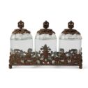 The GG Collection Acanthus 3 Piece Kitchen Canister Set