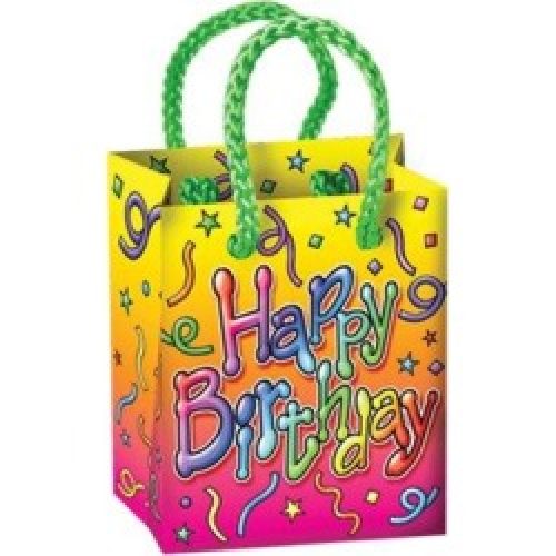 The Party Aisle™ Birthday Mini Gift Bag Party Favor in Pink/Yellow | Wayfair DE81573CBD504B1AB7566C80373337BF