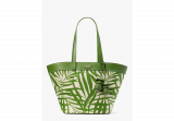 The Pier Palm Fronds Canvas Medium Tote on Sale At Kate Spade New York