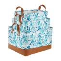 The Pioneer Woman 3-Piece Painterly Floral Basket With Handles