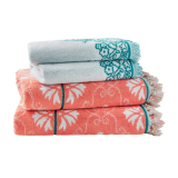 Pioneer Woman 4 Piece Cotton Bath Towel Set Reduced Price