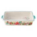 The Pioneer Woman Blooming Bouquet Ceramic Rectangular Baker with Lid