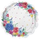 The Pioneer Woman Floral Blue Paper Dinner Plates, 11.5in, 8 Count