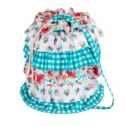 The Pioneer Woman Ruffled Fabric Laundry Bag with Rope Drawstring, Petal Party