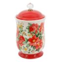 The Pioneer Woman Vintage Floral Canister with Acrylic Knob, 10