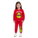 The Grinch Toddler Long Sleeve Sweatshirt and Jogger Set, Sizes 2T-5T