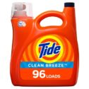 Tide Liquid Laundry Detergent, Clean Breeze, 96 Loads 138 fl oz