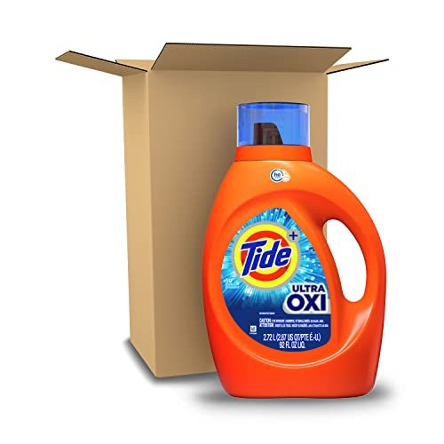 Tide Ultra Oxi Laundry Detergent Liquid Soap, High Efficiency (HE), 59 Loads