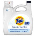 Tide Free & Gentle Liquid Laundry Detergent, 80 Loads, 115 fl oz, HE Compatible
