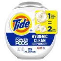 Tide Hygienic Clean Free Power PODS Laundry Detergent, 25 Count, Unscented