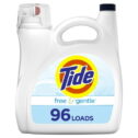 Tide Liquid Laundry Detergent, Free & Gentle, 96 Loads 150 fl oz