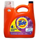 Tide Plus Febreze Liquid Laundry Detergent, Spring & Renewal, 132 fl oz, 94 loads