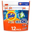 Tide PODS Liquid Laundry Detergent, Ultra Oxi, 12 Count