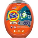 Tide Pods Ultra Oxi Liquid Laundry Detergent Pacs, 73 Count, Packaging May Vary