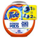 Tide Power PODS Plus UItra OXI White and Bright Laundry Detergent, 25 Count