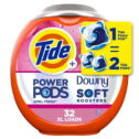 Tide Power PODS with Downy Laundry Detergent, April Fresh Scent, 32 Count