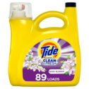 Tide Simply Clean & Fresh Liquid Laundry Detergent, Berry Blossom, 89 Loads 128 fl oz