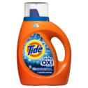 Tide Ultra Oxi Liquid Laundry Detergent, 24 Loads, 34 fl oz, HE Compatible