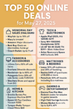 Top 50 Online Deals for May 27, 2025