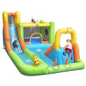 Topbuy Inflatable Bounce House Water Park with Double Slides