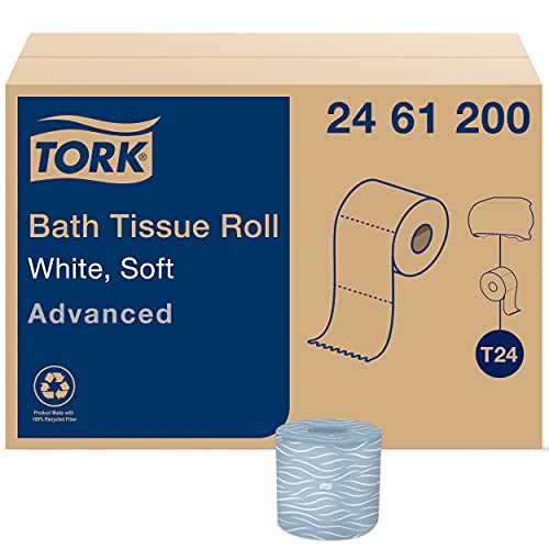 Tork Toilet Paper Roll White T24, Universal, 2-Ply, 96 x 500 sheets ...