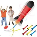 Toy Rocket Launcher - Jump Rocket Set Includes 6 Rockets - Play Rocket Soars Up to 100 Feet - Missile...