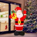 Toy Christmas Scenes Back Patio Decor Christmas Santa Inflatable Christmas Inflatables Santa Claus Ornament Shine Cloth