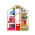 TOYSTER'S Wooden Dollhouse Playset with Furniture | Adorable 6-Story Wood Doll House for Toddler Girls and Boys | Colorful Play...