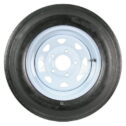 Trailer Tire On Rim 5.30-12 530-12 5.30 X 12 12 in. 5 Lug Hole Wheel White Spoke