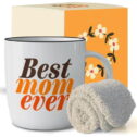 Triple Gifffted Worlds Best Mom Ever Coffee Mug & Socks Set for Mother, Gifts Ideas for Christmas,valentines, Mothers Day, Birthday,...