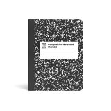 TRU RED™ Composition Notebook, 7.5″ x 9.75″, Wide Ruled, 80 Sheets, Black/White (TR55076) on Sale At Staples