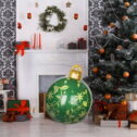 TUWABEII 60CM Outdoor Christmas Inflatable Decorated Ball Giant Christmas Inflatable Ball Christmas Tree Decorations