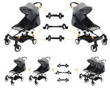 Twin Stroller Connector for Baby Fits Umbrella Strollers Babyzen YOYO Yoya Etc. Turns Two Single Strollers into a Double Stroller HOT DEAL AT WALMART!