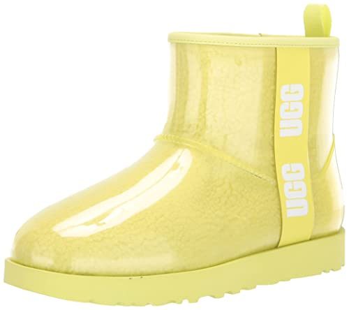 UGG Women's Classic Clear Mini Fashion Boot, Pollen, 8