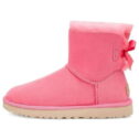 UGG Mini Bailey Bow II Neon Pink 1016501-RCR Women's Size 10 Medium
