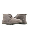 Ugg Neumel China Tea Brown Leather Black Chestnut Gray Suede Men's Mid Top Boot