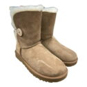 Ugg Women's Bailey Button II High-Top Sheepskin Warm Boot, 1016226 (Chestnut, 10)